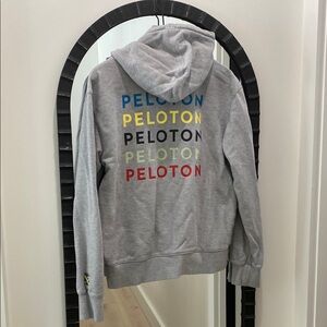 Peloton Gray Zip-Up Hoodie